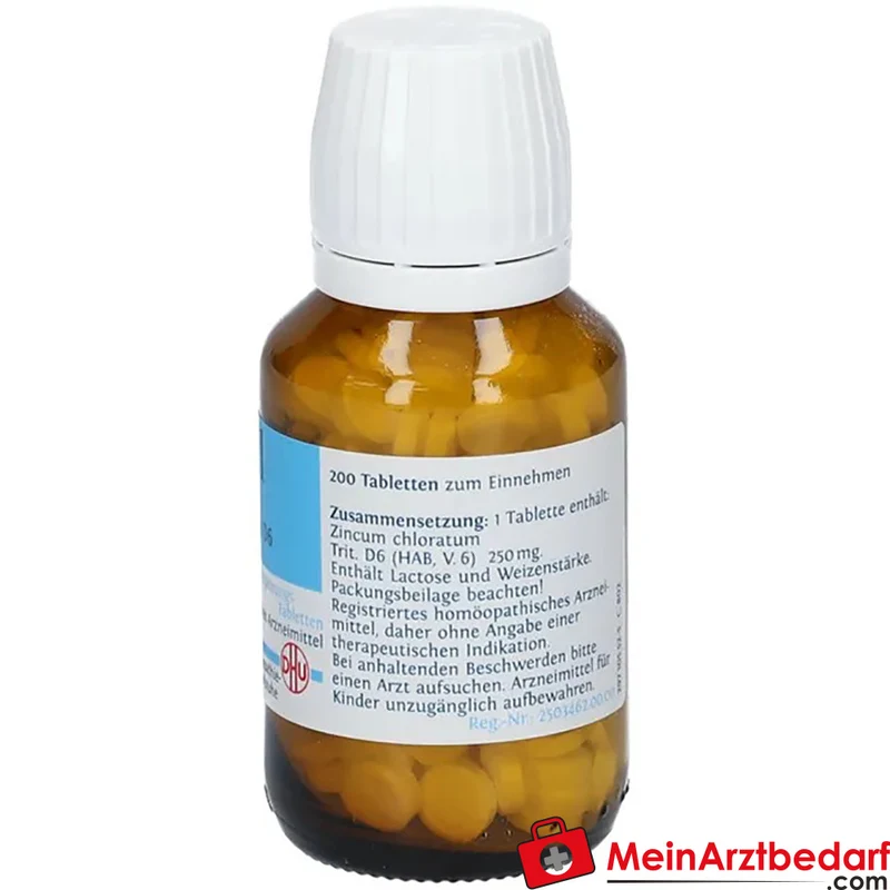 DHU Biochemie 21 Zincum chloratum D6 Schüßler-Salz Tabletten