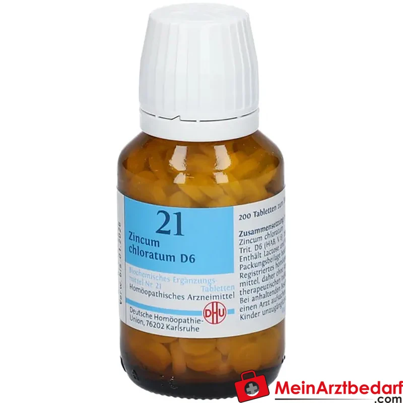 DHU Biochemie 21 Zincum chloratum D6 Schüßler-Salz Tabletten