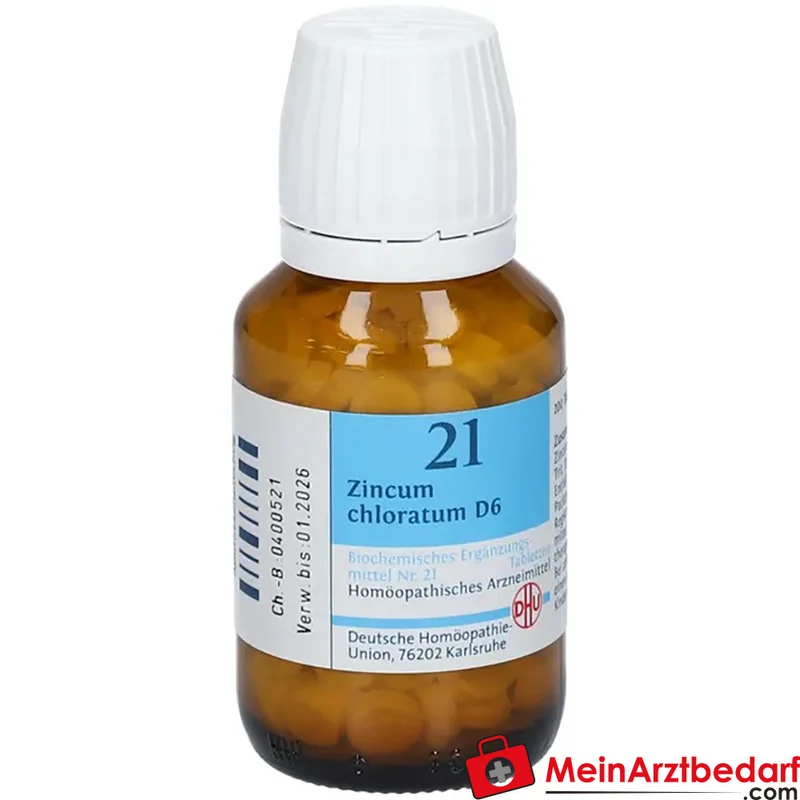 DHU Biochemie 21 Zincum chloratum D6 Schüßler-Salz Tabletten