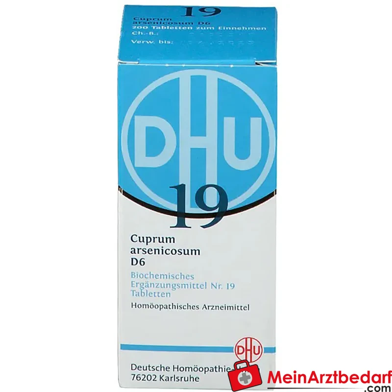 DHU Biochemie 19 Cuprum arsenicosum D6 Tabletten Packung