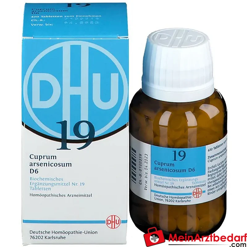 DHU Biochemie 19 Cuprum arsenicosum D6 Tabletten Packung