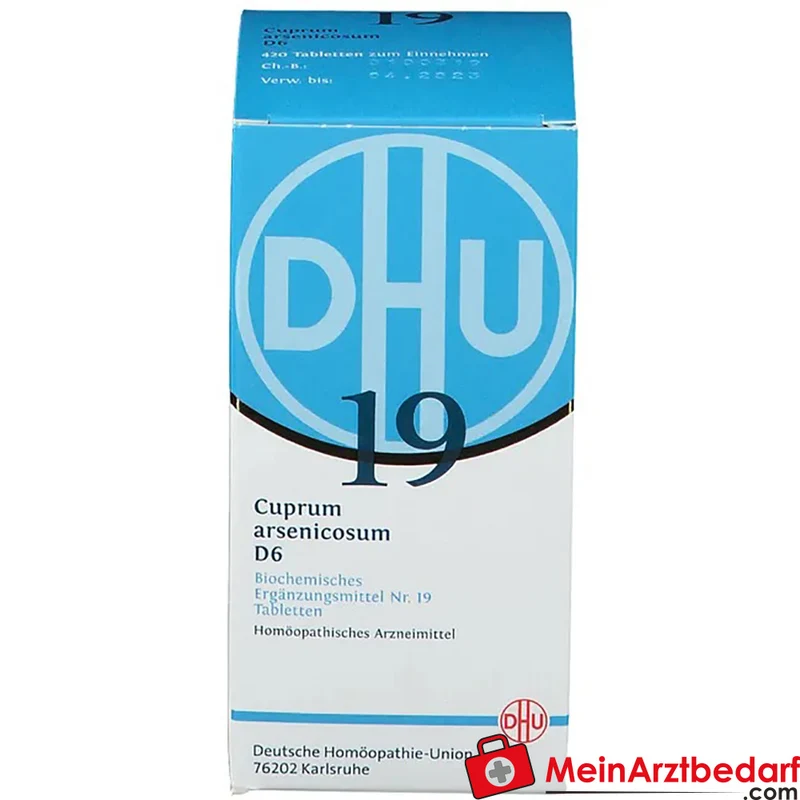 DHU Biochemie 19 Cuprum arsenicosum D6 Tabletten Packung