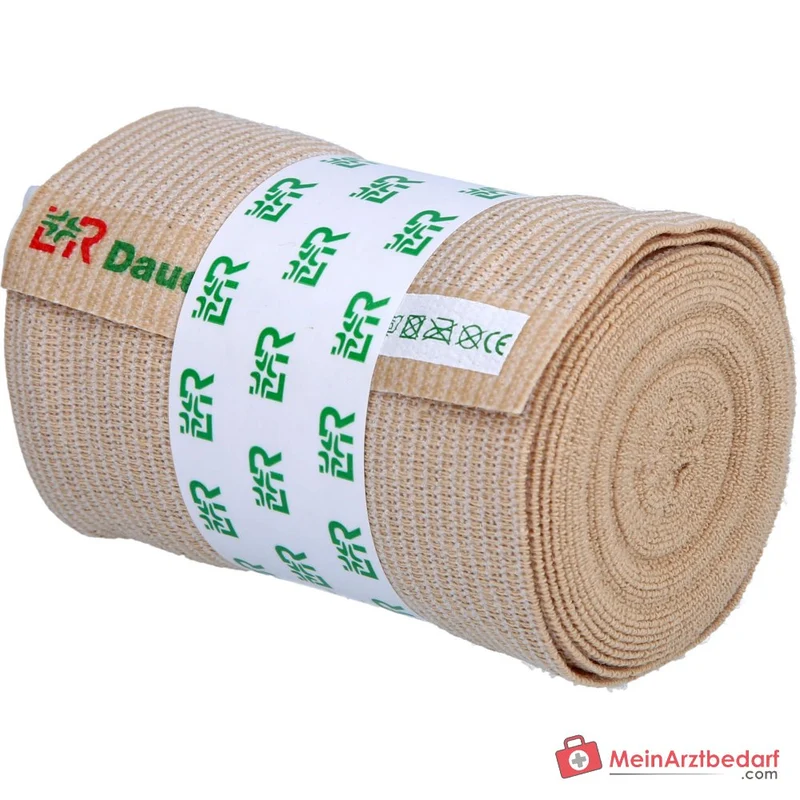 Dauerbinde F längselastisch 8 cm x 7 m, hautfarben