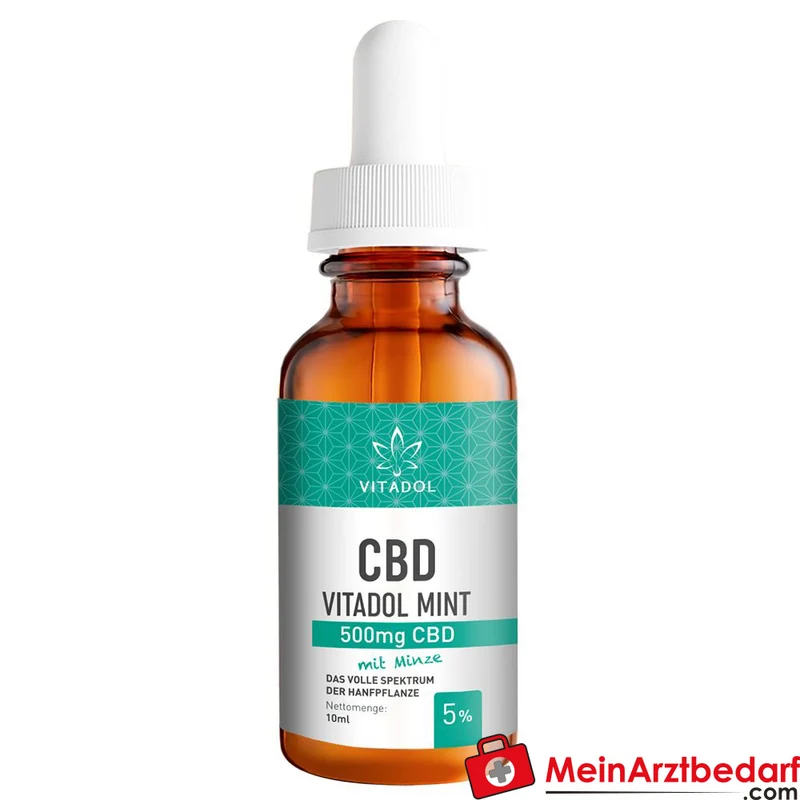 VITADOL Mint 5% CBD Vollspektrum-Öl 10 ml 500 mg