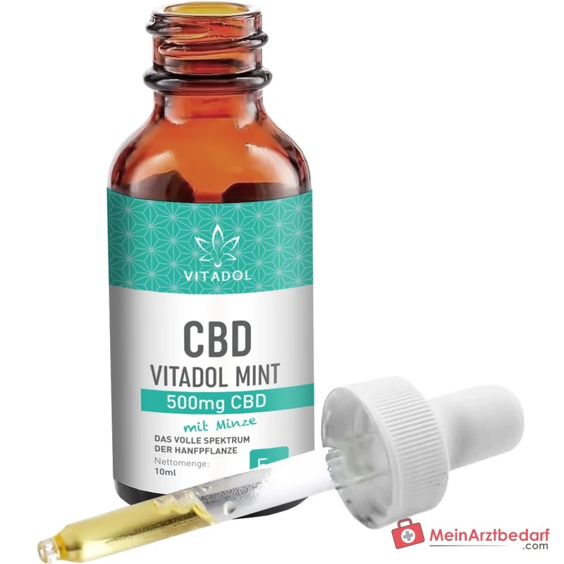 VITADOL Mint 5% CBD Vollspektrum-Öl 10 ml 500 mg