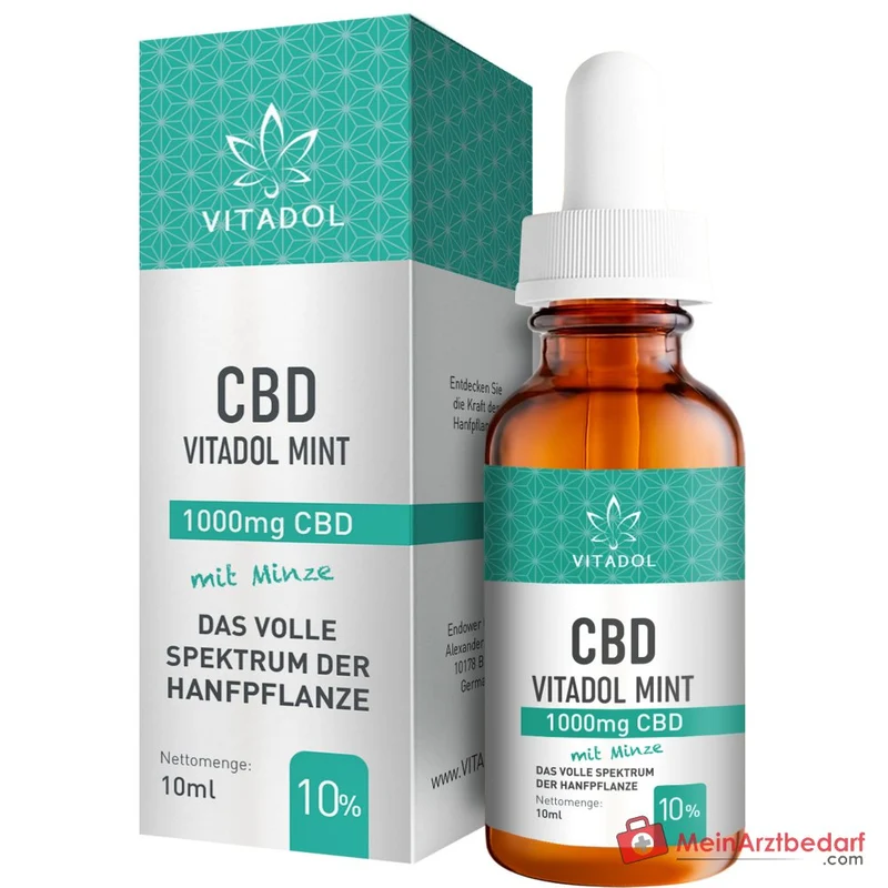Vitadol CBD 10% (1000 mg) Bio Vollspektrum-Öl 10 ml