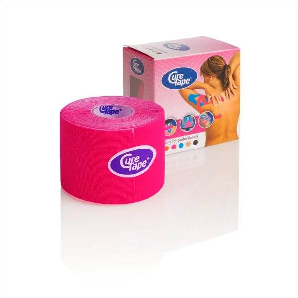 Curetape 5m x 5cm - 1 stuk - roze
