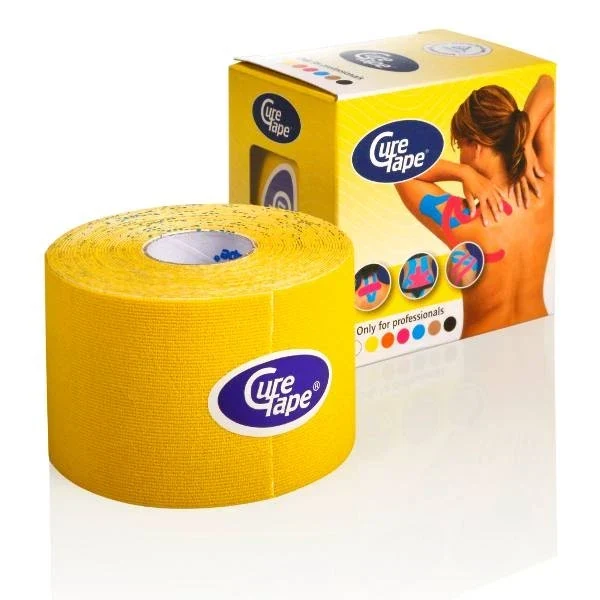 Curetape 5m x 5cm - 1 stuk - Geel