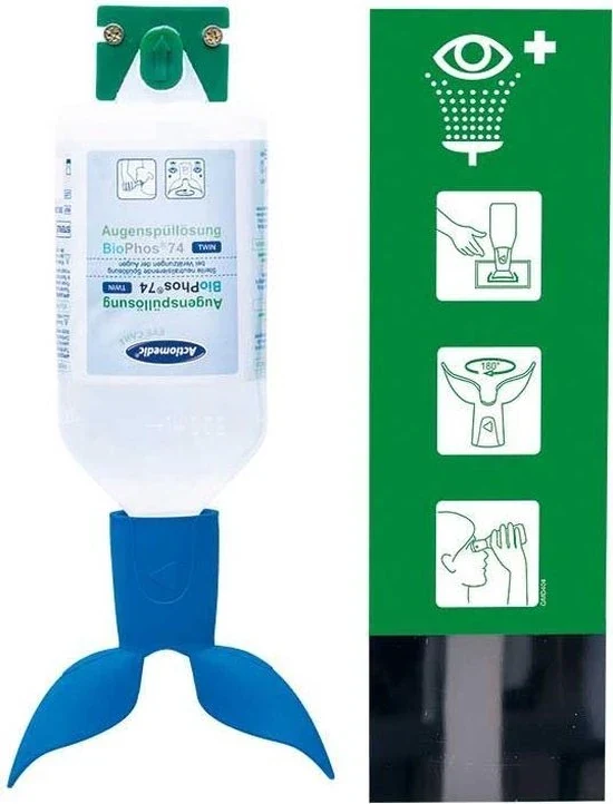 Actiomedic Eye Care design Oogspoelstation TWIN Single BIOPHOS 74 PH Neutraal 500ML