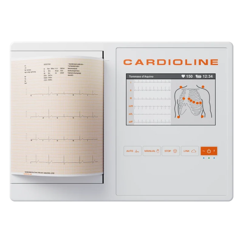 Cardioline 200L- 7 inch touch screen 3-6-12 kanaals ECG + Glasgow interpretatie + easy app