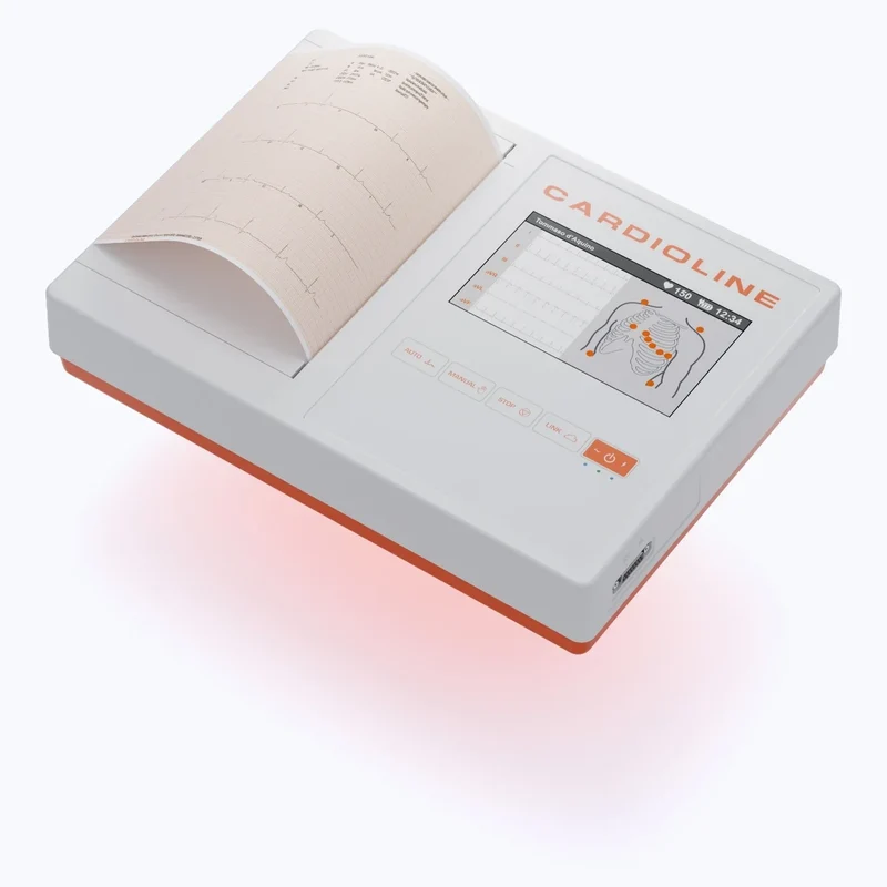 Cardioline 200L- 7 inch touch screen 3-6-12 kanaals ECG + Glasgow interpretatie + easy app