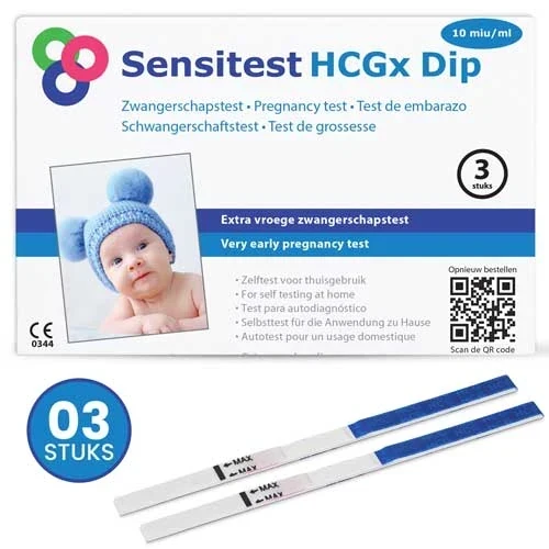 Sensitest Zwangerschapstest Dipstick Extra Vroeg 6 dagen eerder - 3 stuks