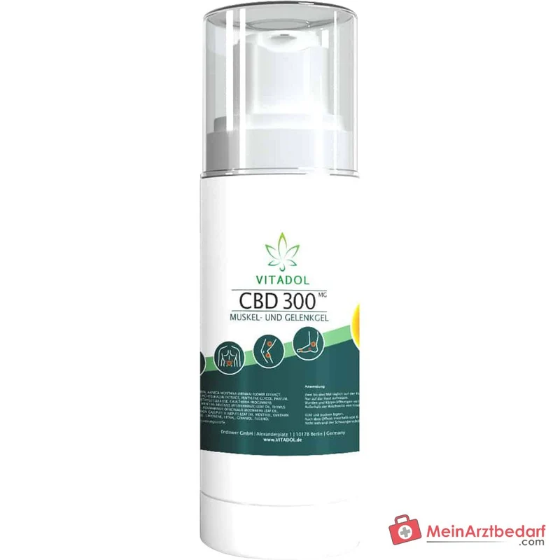 Vitadol CBD 300 Cannabidiol / Arnika / Schachtelhalm Muskel- und Gelenkgel, 30 ml