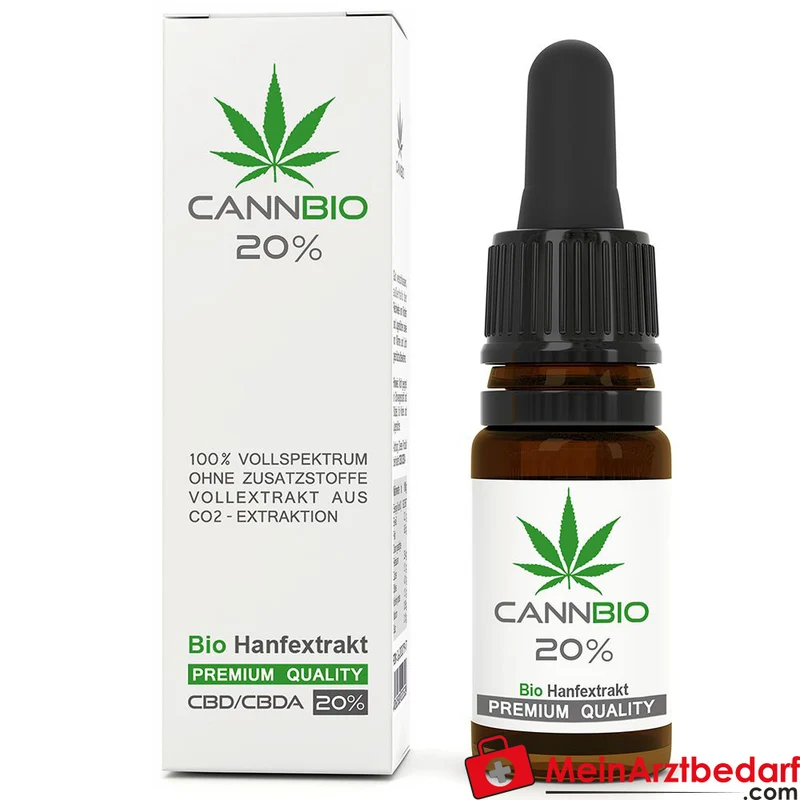 CannBio CBD 20% Cannabidiol Vollspektrum Hanfextrakt Tropfen, 10 ml