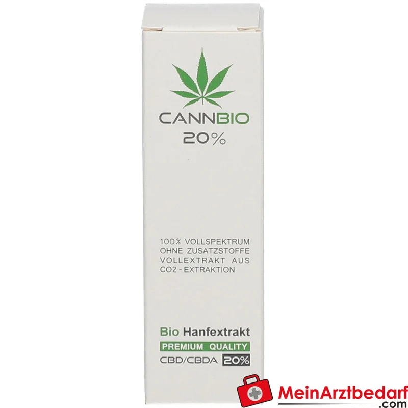 CannBio CBD 20% Cannabidiol Vollspektrum Hanfextrakt Tropfen, 10 ml