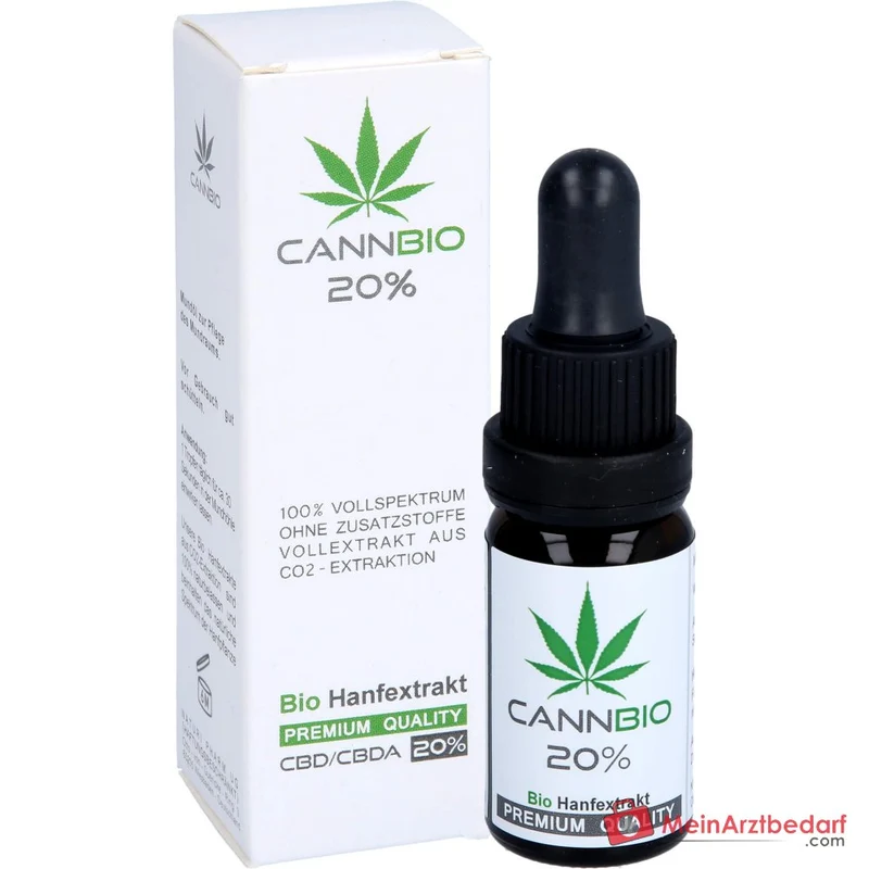 CannBio CBD 20% Cannabidiol Vollspektrum Hanfextrakt Tropfen, 10 ml