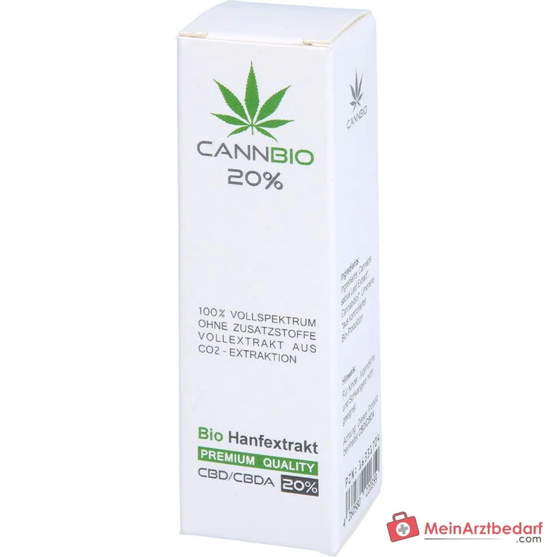CannBio CBD 20% Cannabidiol Vollspektrum Hanfextrakt Tropfen, 10 ml