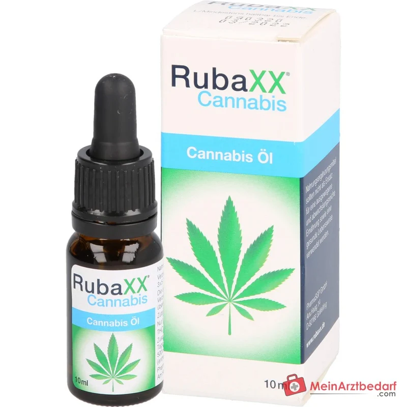 RubaXX Cannabis Öl Cannabissamenöl Vitamin D 20 µg Vitamin E Öl 10 ml