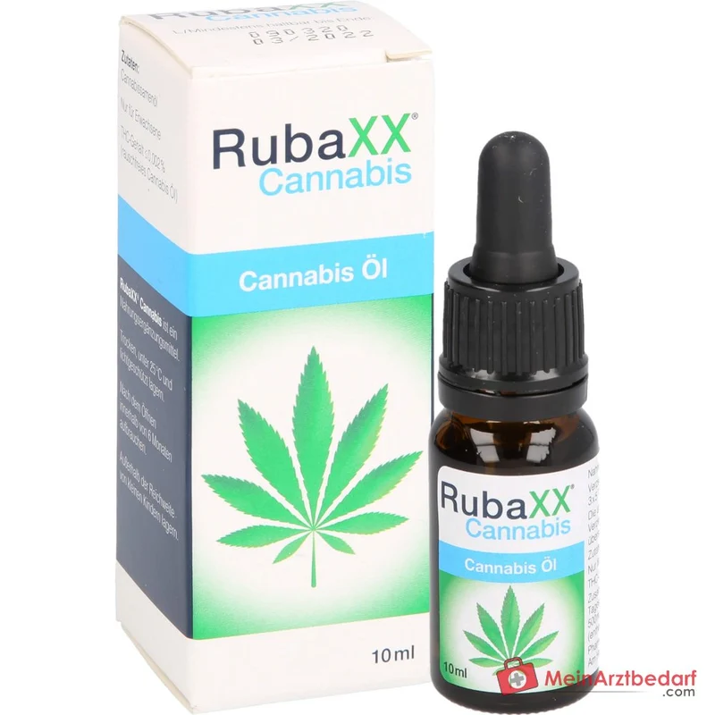 RubaXX Cannabis Öl Cannabissamenöl Vitamin D 20 µg Vitamin E Öl 10 ml