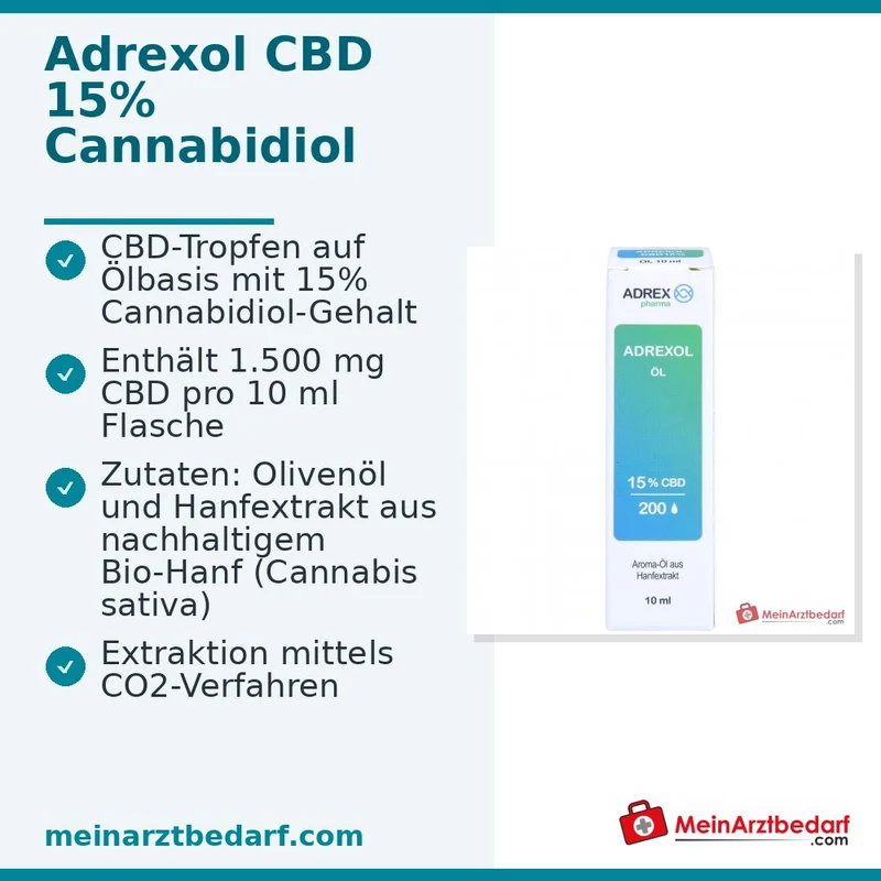 ADREXOL Aroma-Öl 15% CBD (1.500 mg) Full-Spectrum