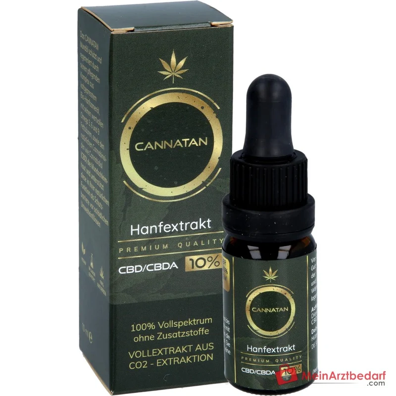 CANNATAN Hanfextrakt CBD 10% Mundöl Tropfflasche