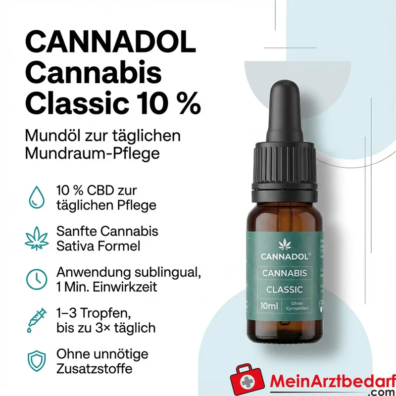 CANNADOL Cannabis Classic 10 % CBD Mundöl