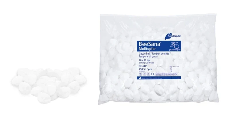 BeeSana gaasdepper rond pruim groot 20 x 20 cm 250 stuks