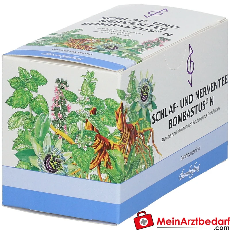 Bombastus Schlaf- und Nerventee N mit Baldrian, Melisse & Passionsblume Teebeutel 20 Beutel, 20 x 2 g