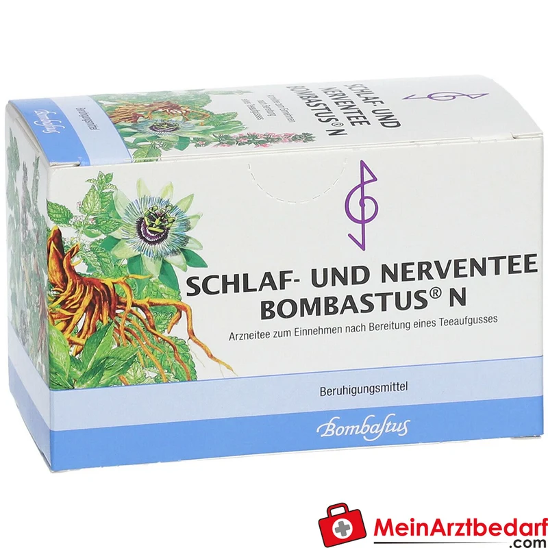 Bombastus Schlaf- und Nerventee N mit Baldrian, Melisse & Passionsblume Teebeutel 20 Beutel, 20 x 2 g