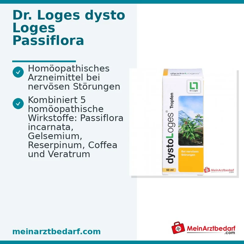dystoLoges® Tropfen homöopathisches Arzneimittel bei Nervosität und Einschlafstörungen, 50 ml