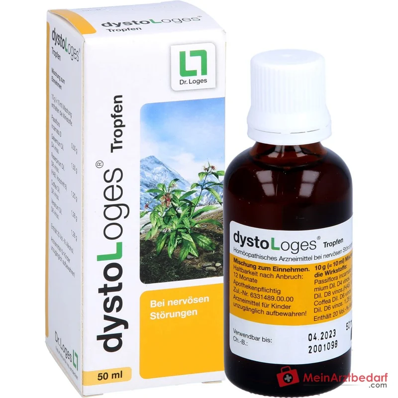 dystoLoges® Tropfen homöopathisches Arzneimittel bei Nervosität und Einschlafstörungen, 50 ml