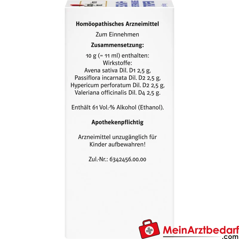 DoppelherzPharma Schlaf und Entspannungs-Tropfen Valeriana, Passiflora, Avena, Hypericum 11 ml