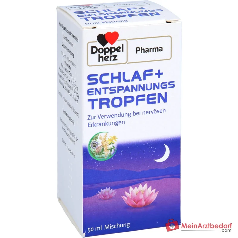 DoppelherzPharma Schlaf und Entspannungs-Tropfen Valeriana, Passiflora, Avena, Hypericum 11 ml