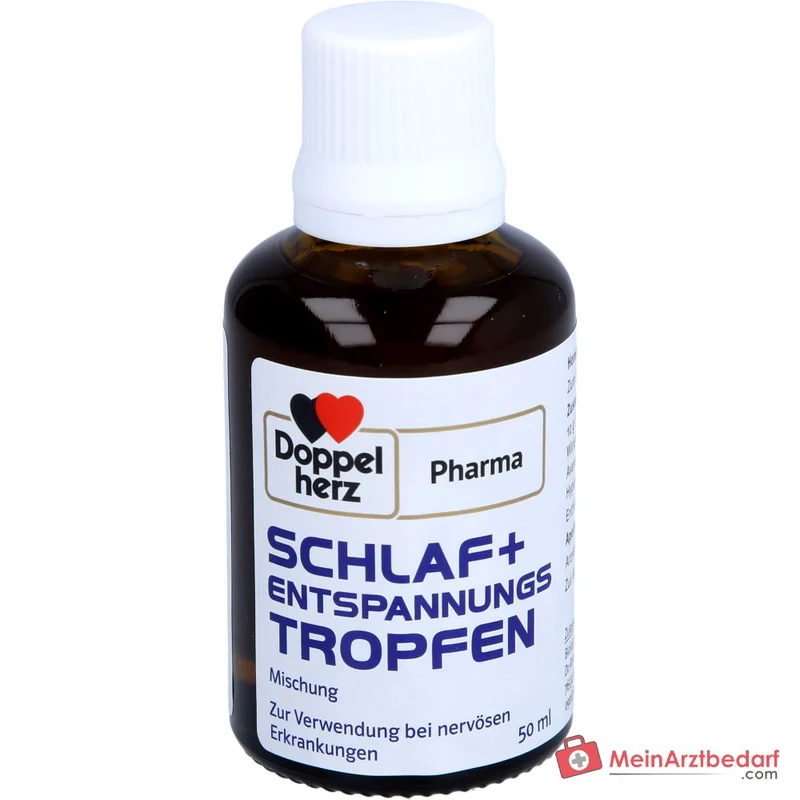 DoppelherzPharma Schlaf und Entspannungs-Tropfen Valeriana, Passiflora, Avena, Hypericum 11 ml