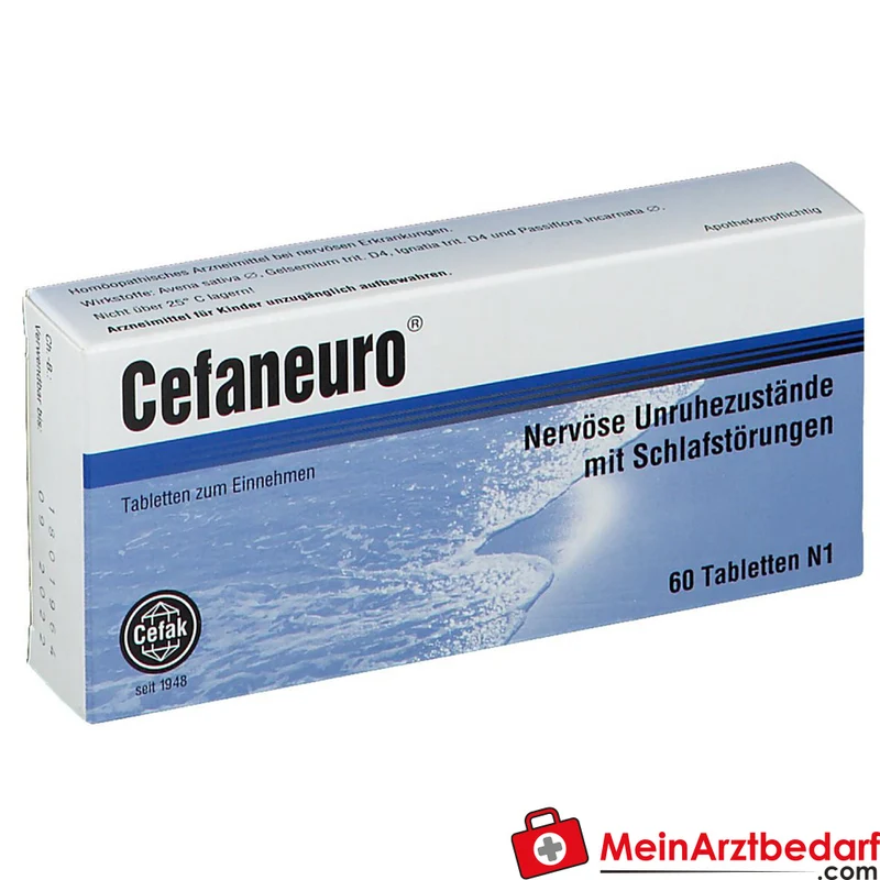 Cefaneuro Tabletten (Gelsemium/Avena sativa/Strychnos/Passiflora) 30 mg, 20 Tabletten