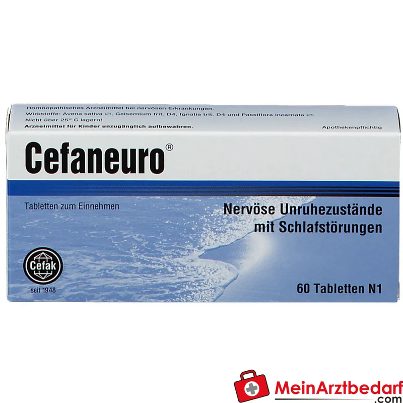 Cefaneuro Tabletten (Gelsemium/Avena sativa/Strychnos/Passiflora) 30 mg, 20 Tabletten