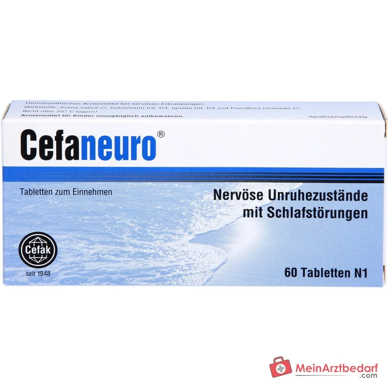 Cefaneuro Tabletten (Gelsemium/Avena sativa/Strychnos/Passiflora) 30 mg, 20 Tabletten