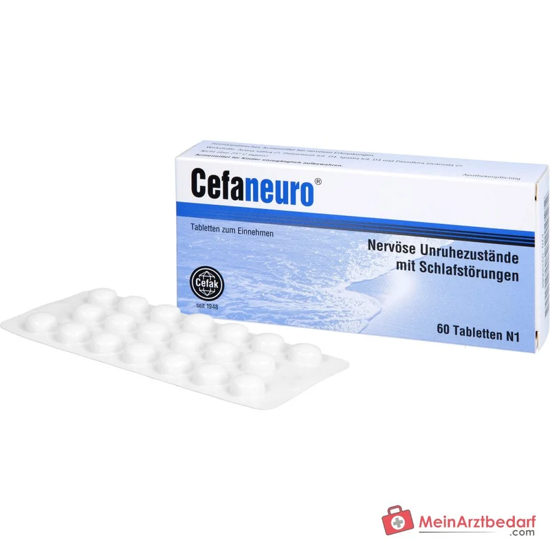 Cefaneuro Tabletten (Gelsemium/Avena sativa/Strychnos/Passiflora) 30 mg, 20 Tabletten