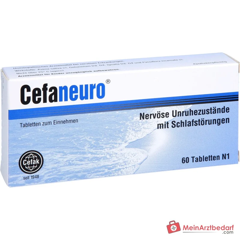 Cefaneuro Tabletten (Gelsemium/Avena sativa/Strychnos/Passiflora) 30 mg, 20 Tabletten