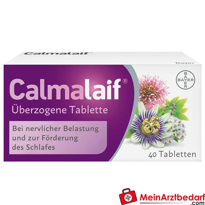 Calmalaif Tabletten Baldrian Passionsblume Schwarznessel Weißdorn 40 St.
