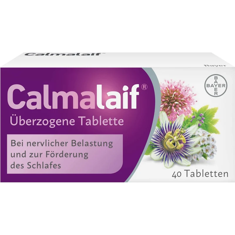 Calmalaif Tabletten Baldrian Passionsblume Schwarznessel Weißdorn 40 St.