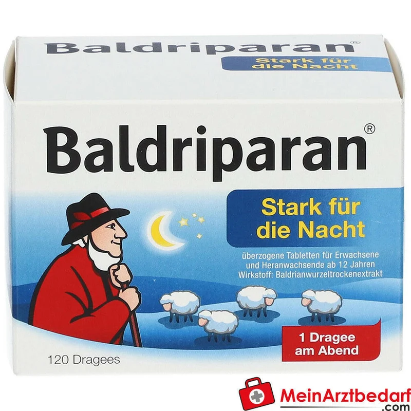 Baldriparan Stark für die Nacht Baldrianwurzel-Trockenextrakt 441,35 mg Dragees 120 St.
