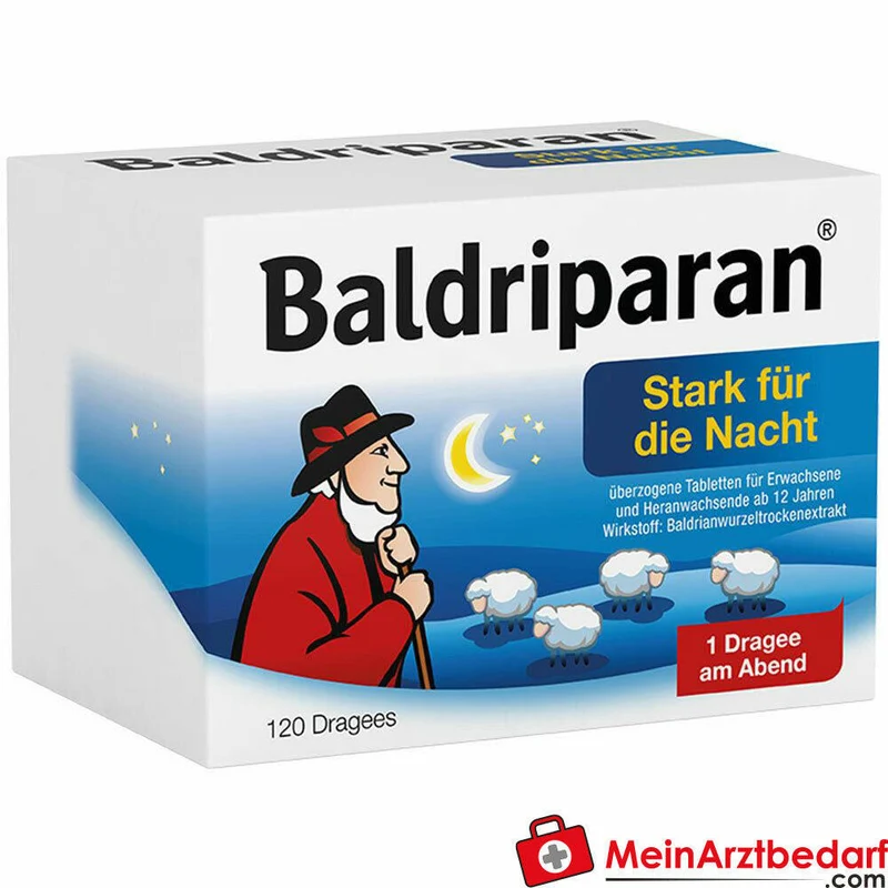 Baldriparan Stark für die Nacht Baldrianwurzel-Trockenextrakt 441,35 mg Dragees 120 St.