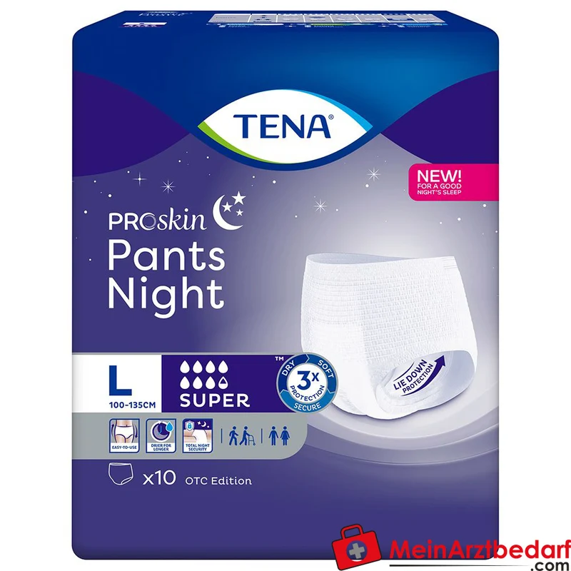TENA Pants Night Super L Einweghosen Nachtinkontinenz Größe L