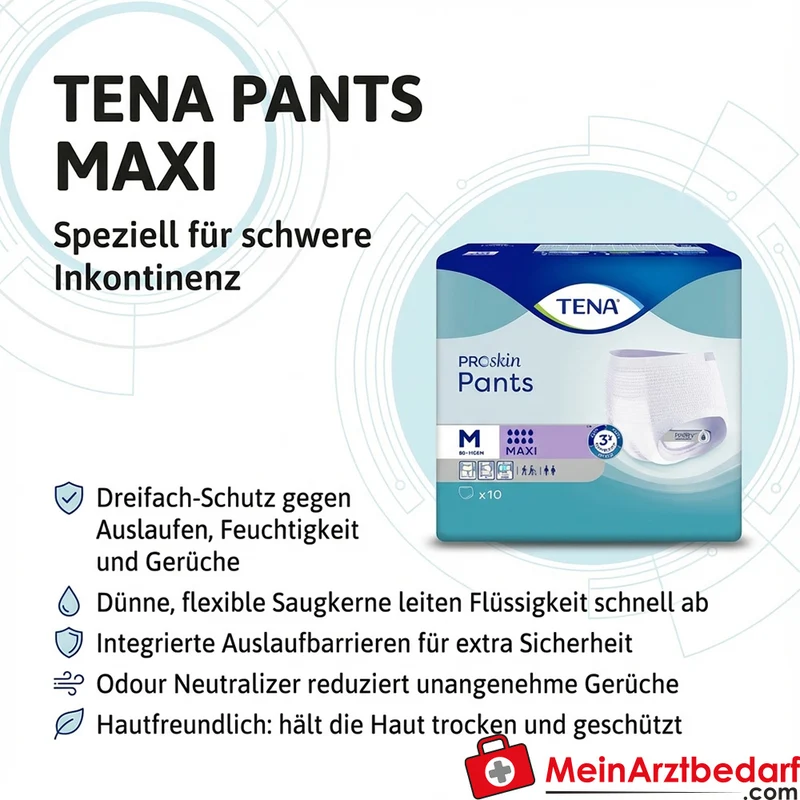 TENA PANTS Maxi Einweghose Gr. M für starke Inkontinenz