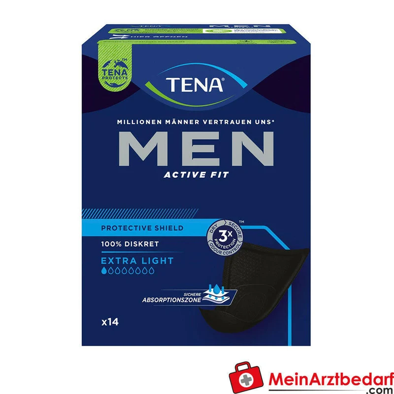 Tena Men Act Fit Level 0 Einlagen 3 mm schwarz einzeln verpackt