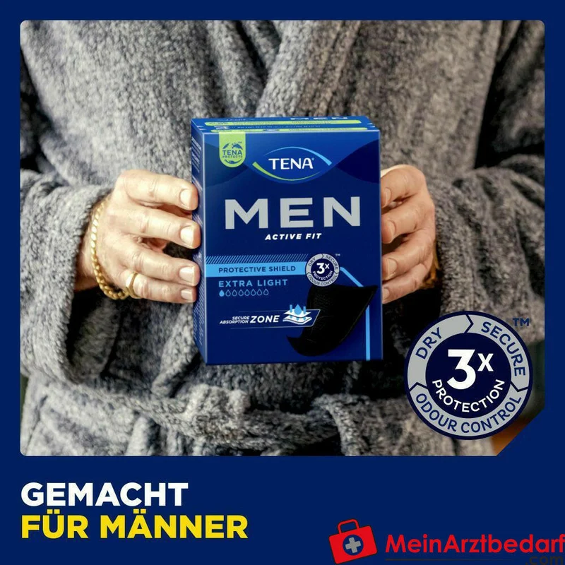 Tena Men Act Fit Level 0 Einlagen 3 mm schwarz einzeln verpackt