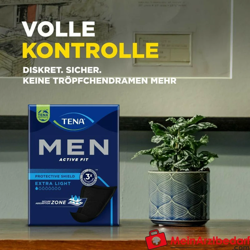 Tena Men Act Fit Level 0 Einlagen 3 mm schwarz einzeln verpackt