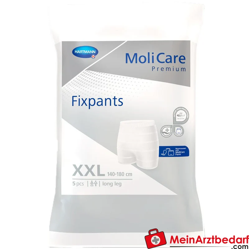 MoliCare Fixpants long leg Fixhose Inkontinenz Gr. XXL waschbar bis 50x 60°C mit Nässeindikator