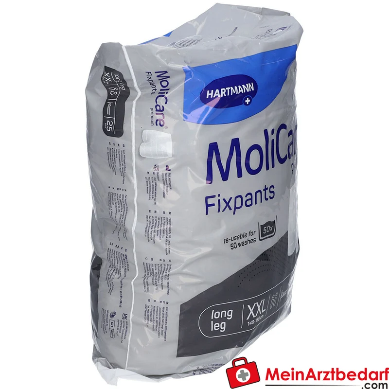 MoliCare Fixpants long leg Fixhose Inkontinenz Gr. XXL waschbar bis 50x 60°C mit Nässeindikator